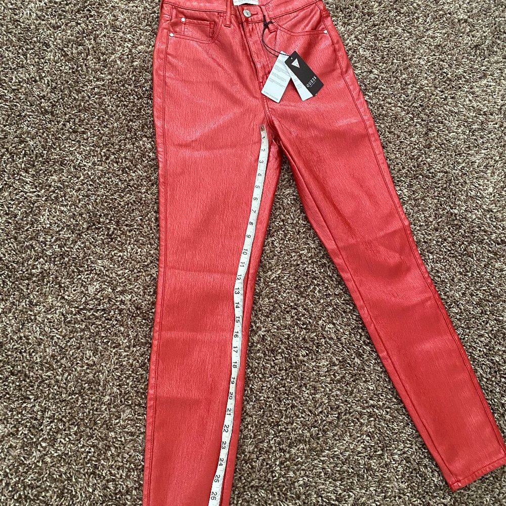 NWT Guess Petra High Rise in Reckless Red